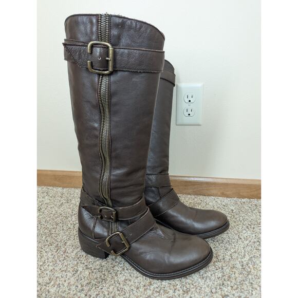 Fru.it Boots all Leather Brown Size 40 (US 8.5/9) Equestrian Very Good Condition - Picture 5 of 9